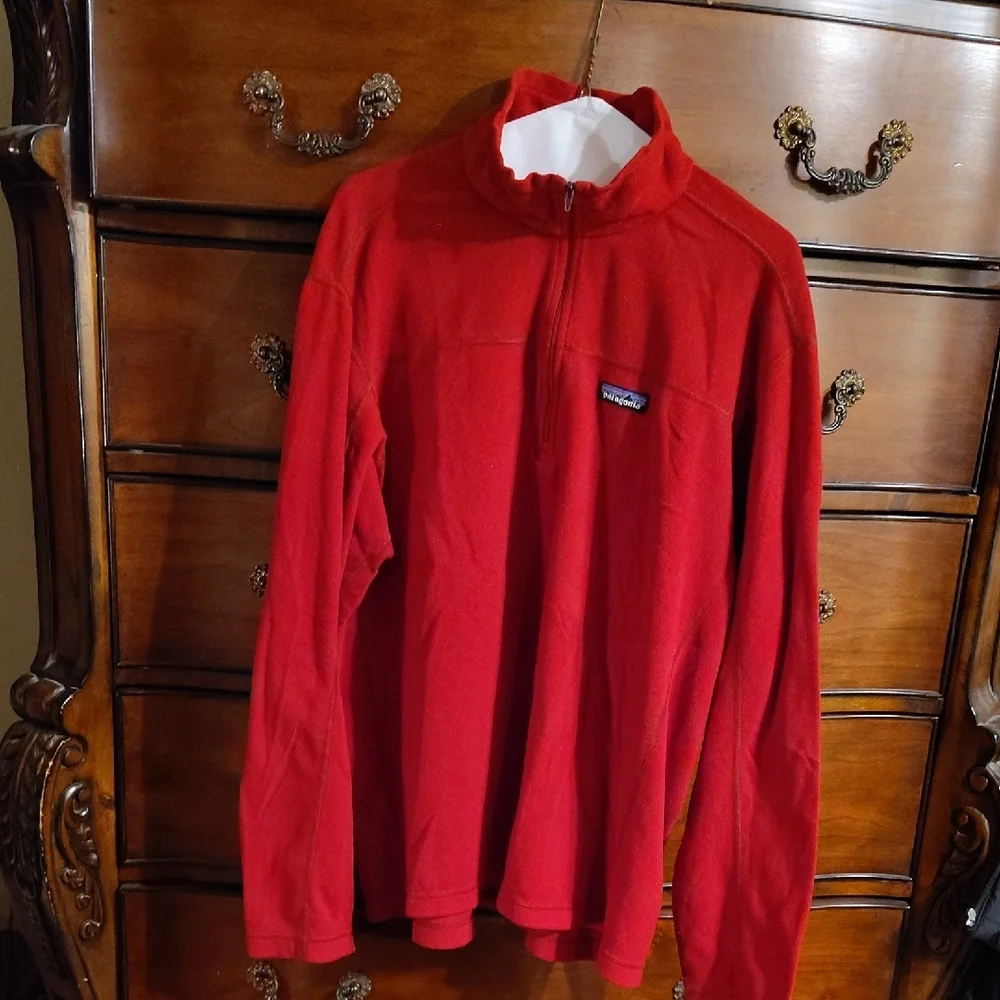 Patagonia Scarlet Fleece Half-Zip Top Sz L